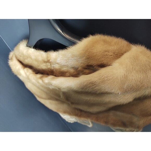 Eatons of Canada Fur Salon Real Mink Bolero Jacket Vintage Fur Cropped Pullover - Picture 5 of 8